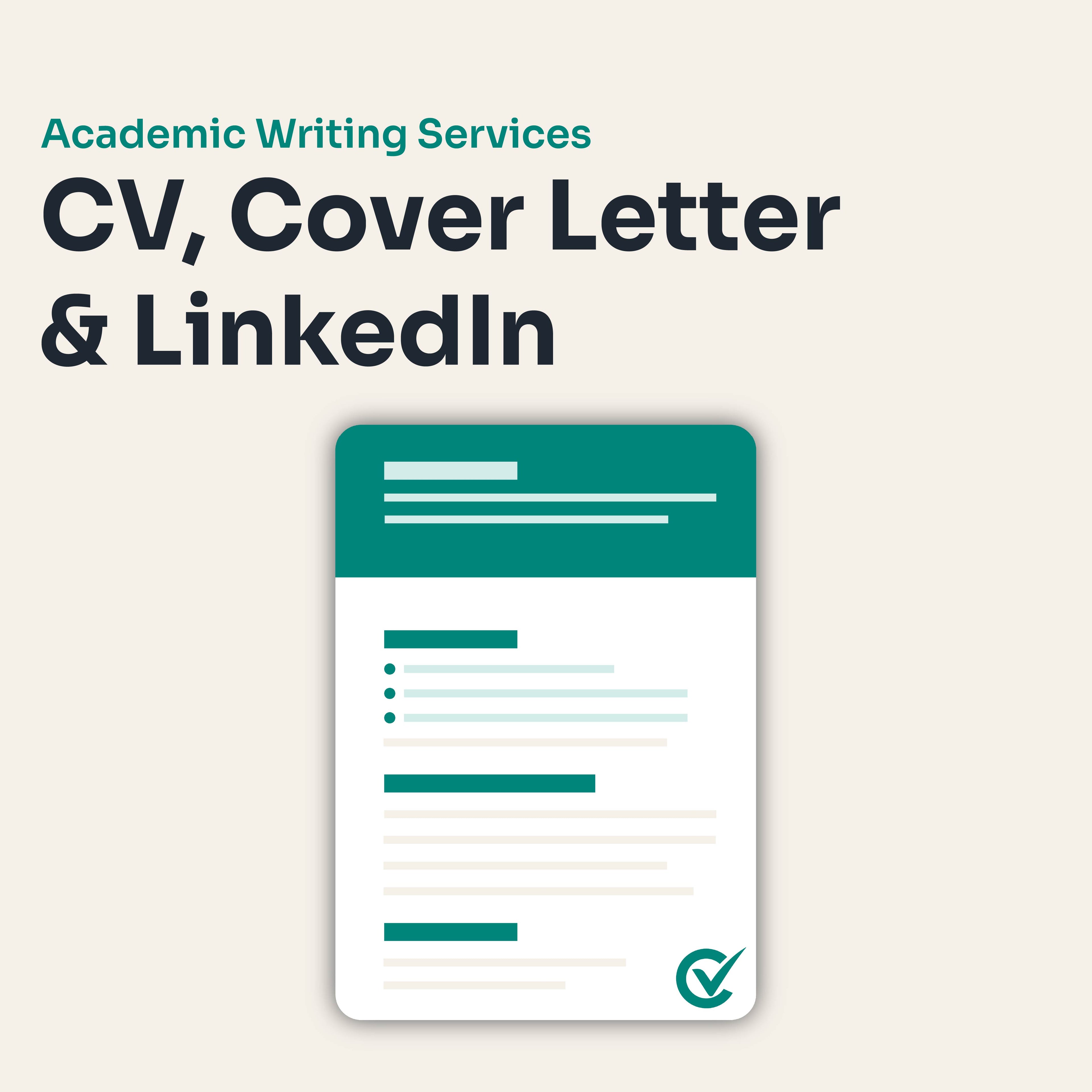 Academic CV, Cover Letter & LinkedIn