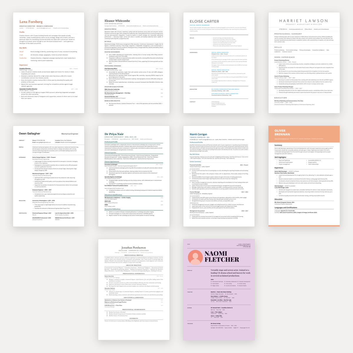 Professional CV & Cover Letter