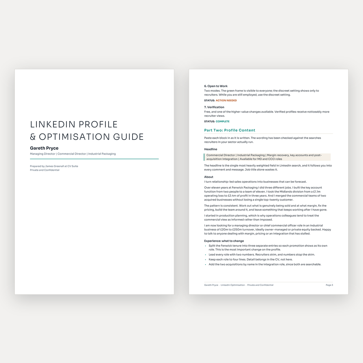 Professional CV, Cover Letter & LinkedIn